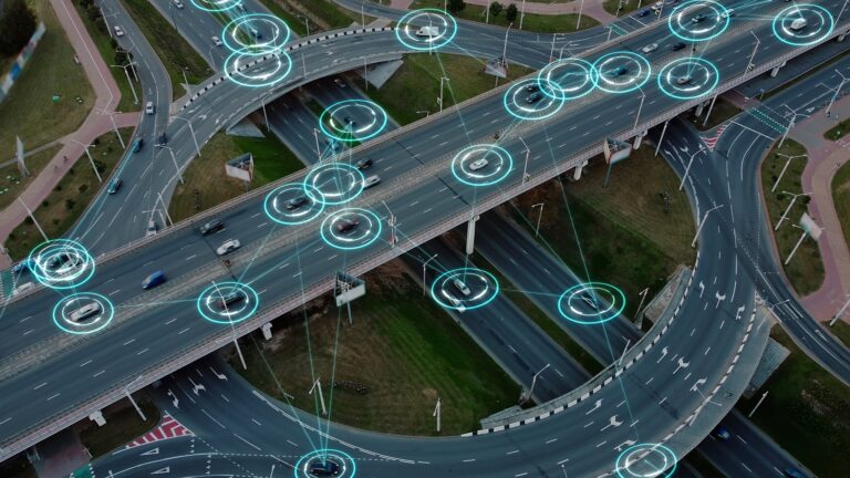 Aerial View Of Traffic