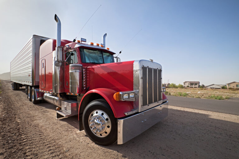 Red Semi Truck